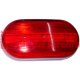 PLÁSTICO DE FAROL LATERAL OVAL ROJO 104 X 52 X 27 MM